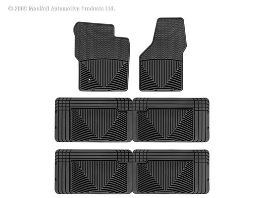 WT Rubber Mats - Front - Blk