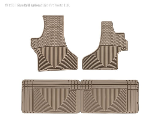 WT Rubber Mats - Rear - Tan